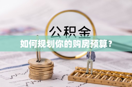 望奎如何规划你的购房预算？